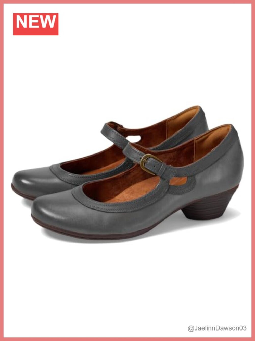 Women's Retro Chunky Heel Mary Jane Shoes Round Toe Ankle Strap Dress Pumps